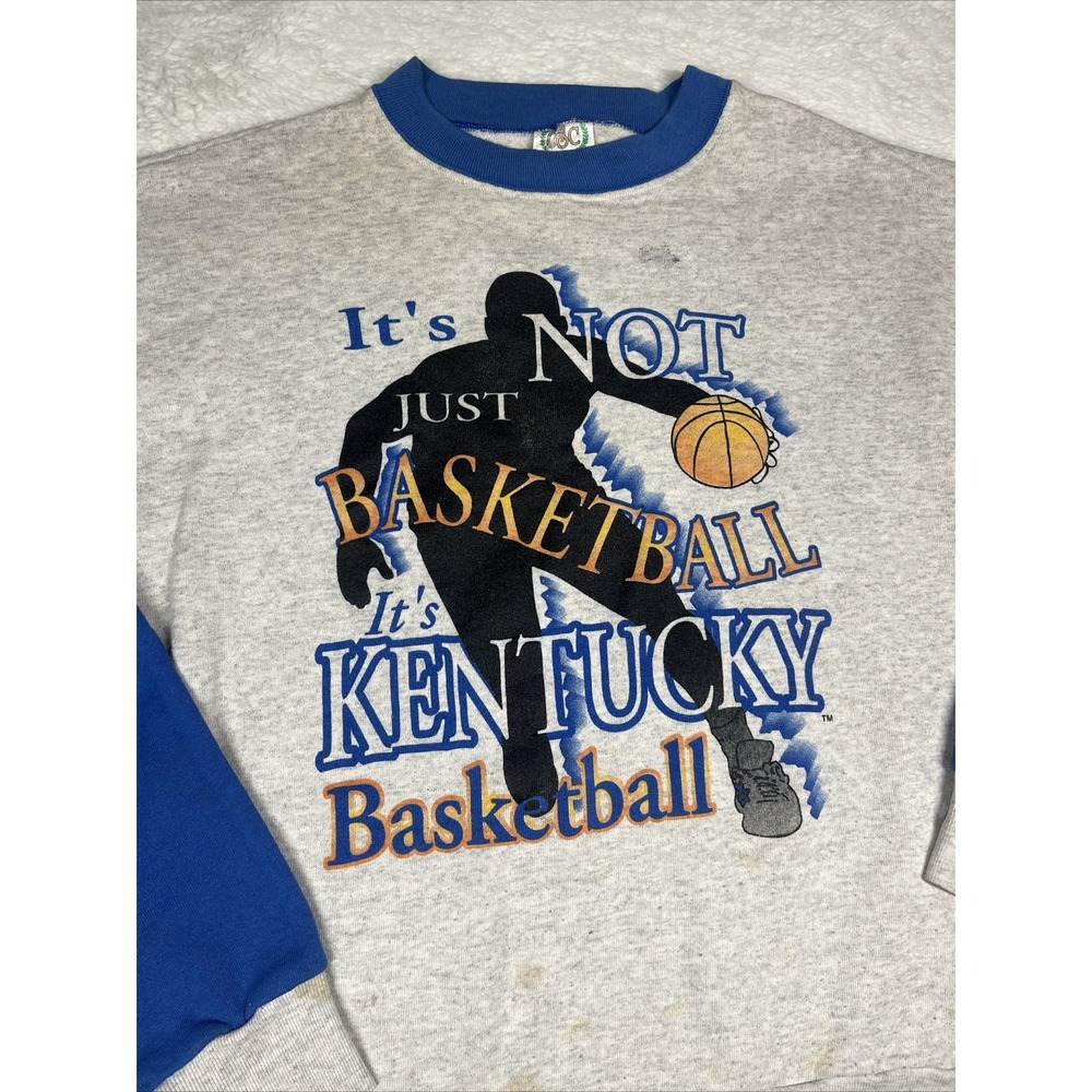 Kentucky Wildcats Sweater Adult XL Gray Sweatshirt‎ Pullover Mens Vintage USA